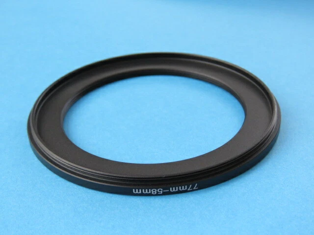 77mm to 58mm Stepping Step Down Ring Camera Lens Filter Adapter Ring 77-58mm - Image 2 of 2