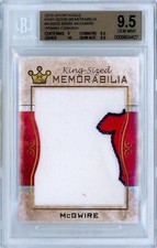 2010 SPORTKINGS KING-SIZED MEMORABILIA - 1/1 MARK MCGWIRE JERSEY RELIC - BGS 9.5