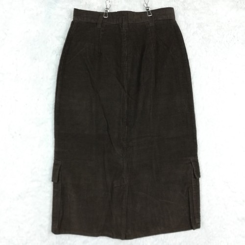 Bagatelle Womens Skirt Corduroy Midi Brown Cargo Pockets A Line 4 - Picture 2 of 8