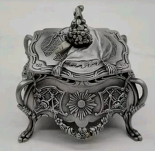 Sankyo Music Box Musical Box Emboss Alloy Metal Music Box Wind Up New No Box