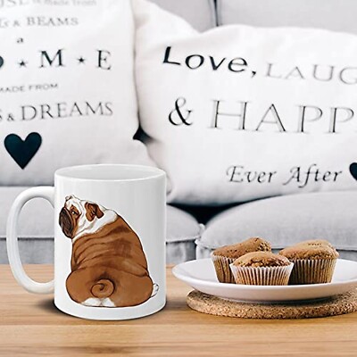 English Bulldog Look Back Ceramic Coffee Mug Tea Cup, 11 OZ | eBay
