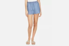 Michael Kors Chambray Pull On Shorts Cadet Wash Size XL 3916