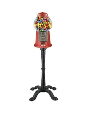 Carousel King Size Antique Style Gumball Machine with Stand and Free Shipping !