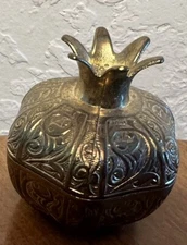 Vintage Acar  Embossed Pomegranate Trinket Box  ISO 9001 Turkey