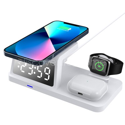 Portable Security Camera Wireless Phone Charger WIFI Docking Station Nanny Cam