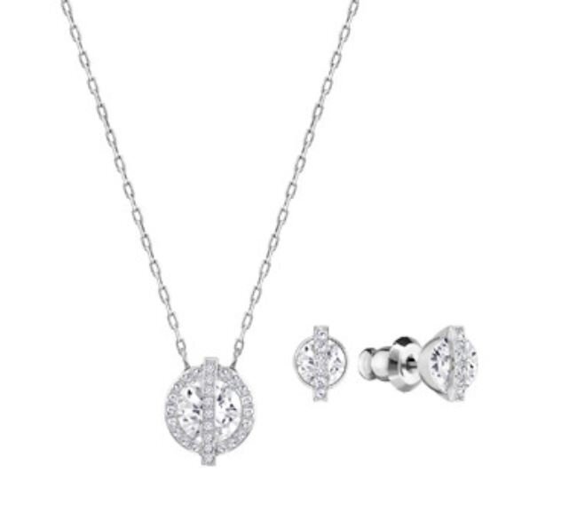 Swarovski Favor Set Galactic orbs Rhodium-Plated Clear Swarovski Favor Set Galactic orbs Rhodium-Plated Clear