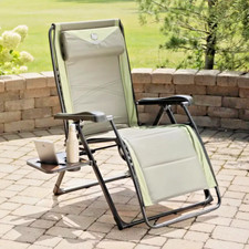 Zero Gravity Recliner Chair Folding Lightweight Aluminium Anti Gravity Lounger