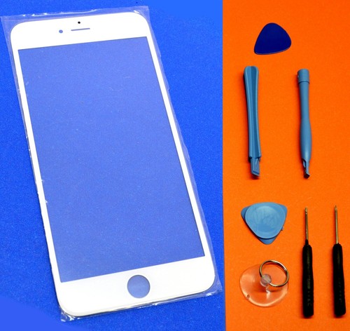Front Screen Glass Lens Replacement Cover for iPhone 6 Plus 5.5" White - Zdjęcie 2 z 2