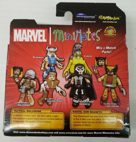 MARVEL MINIMATES ~ TACTICAL WOLVERINE & MARVEL NOW MAGNETO ~ 2017 DIAMOND TOYS - Picture 4 of 7