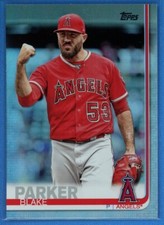2019 Topps Series 1 Rainbow Foil Parallel #18 Blake Parker Los Angeles Angels