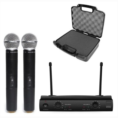 UHF Dual Channel Wireless Handheld Microphone System for Shure UT4 Receiver