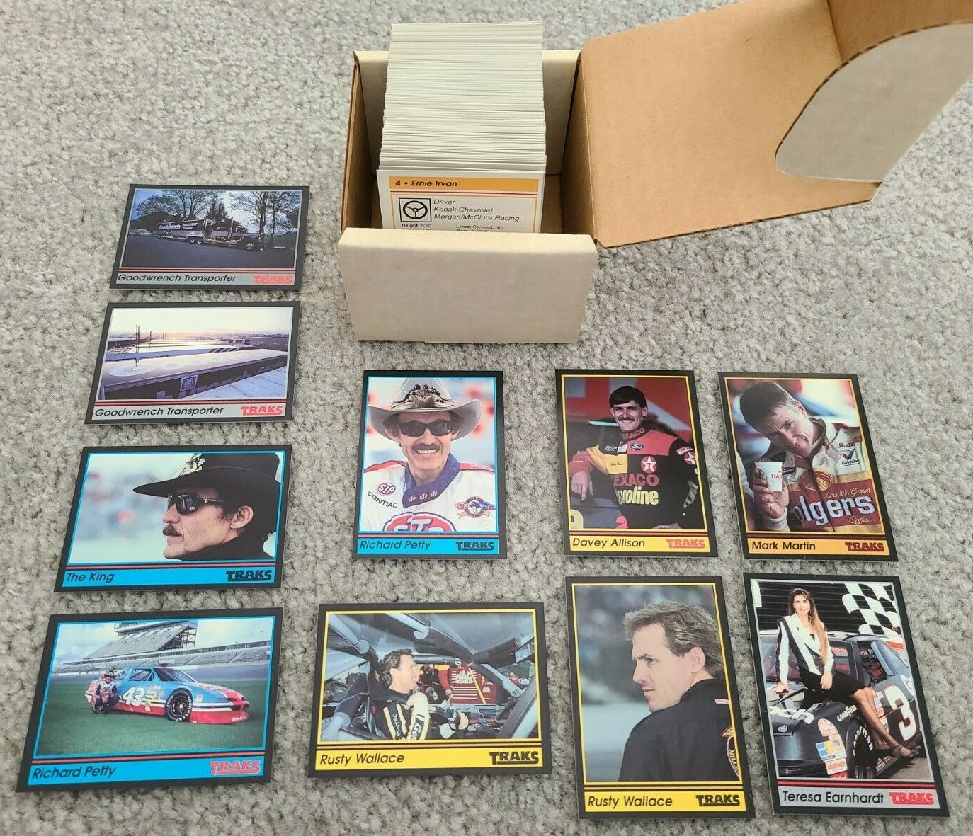 1991 Traks Racing Cards Singles - Complete Your Set 1-200 - NASCAR