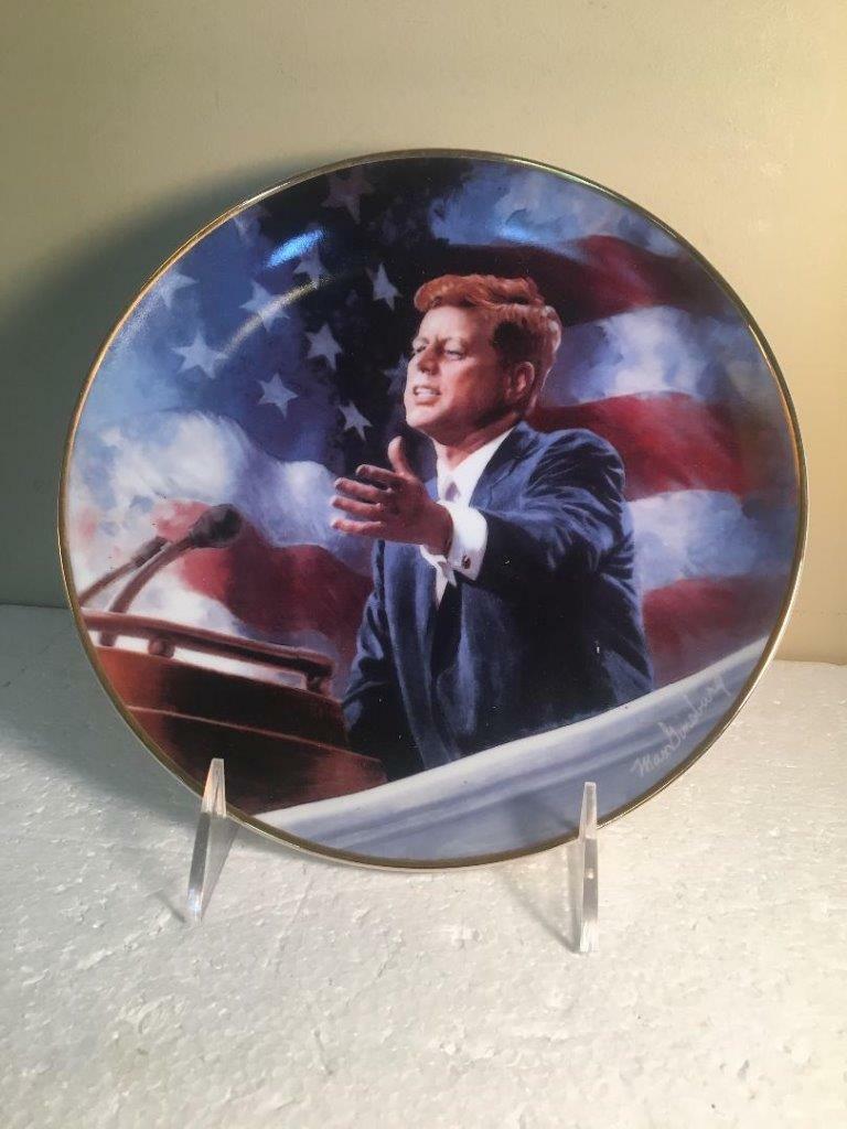 アメリカ合衆国記念プレート John F. Kennedy A Tribute Franklin Mint Plate | eBay