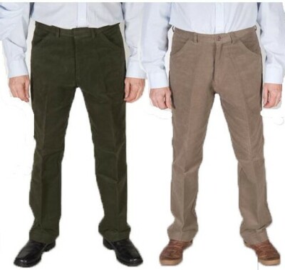  Mens Moleskin Hunting/Walking/ Fishing Country Trousers W30 upto W48