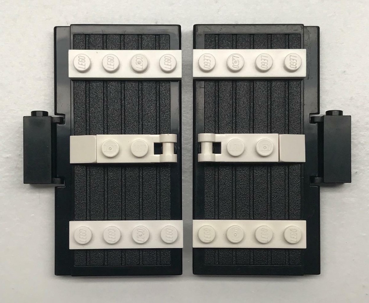Lego Black Stockade Doors Lot: ninja vintage 1x5x7.5 1/2 castle | eBay