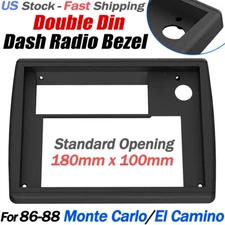 For 86-88 Chevy Monte Carlo, El Camino Double Din Dash Radio Bezel Bracket Mount