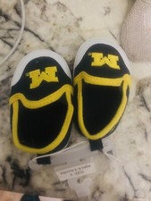 University of Michigan Baby Shoes New 6-9 Months Size 3