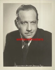 VINTAGE Melvyn Douglas HANDSOME 40s Publicity Portrait