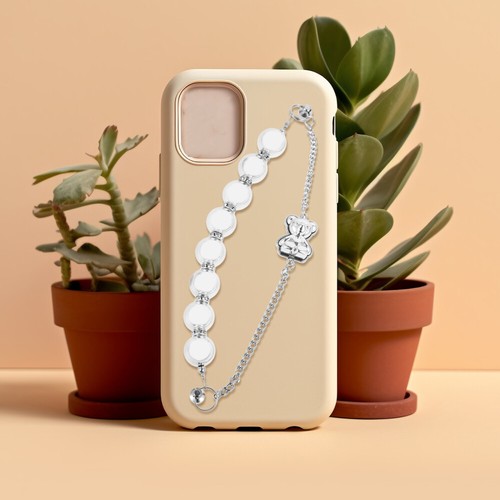 4 szt. Bransoletka Niedźwiedź Etui na telefon Łańcuszek Akcesoria Pasek na telefon komórkowy Charm - Zdjęcie 4 z 12