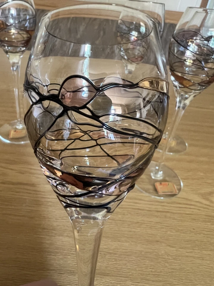 Joska Bodenmais Sherrygläser, Silberberg-Kristall, mundgeblasen, vintage - Bild 2 von 4