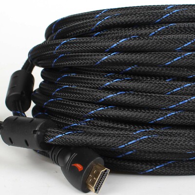 HIGH SPEED Long Lead with Ethernet ARC 3D | 50FT HDMI Cable | Full HD 1080P HDTV