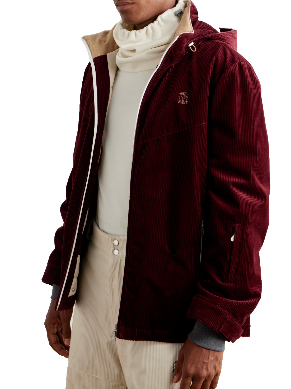 BRUNELLO CUCINELLI Écharpe En Cachemire Et Coton Avec Logo Brodé
