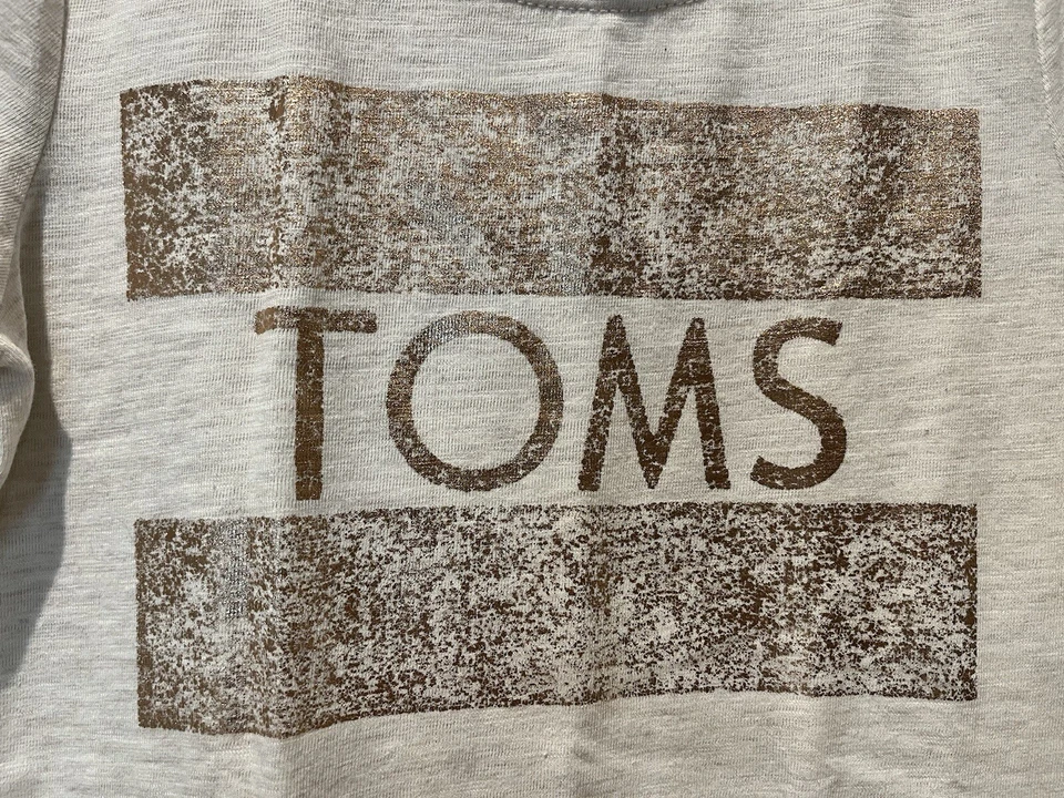 Camisa Tom’s Girls SS Beige Rayas Talla M 7/8 Foto 2 de 4