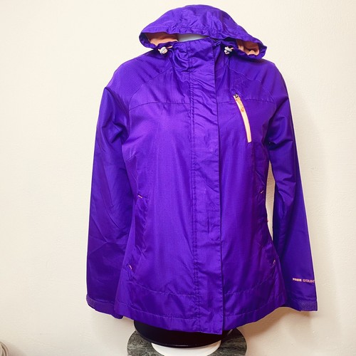 Chaqueta Free Country Wind para mujer XS Athletx Series con capucha cremallera completa bolsillos a presión - Imagen 2 de 15