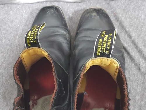 RM Williams LONGHORN BOOTS - brown leather chelsea - Made In Australia - Sz 7.5 - Picture 7 of 9