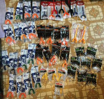 Sports Football Wilson Adams Mueller Safeguard Mouthguard Lot 51 mouthguards NEW