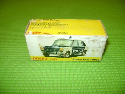 dinky toys simca 1100 police boite vide