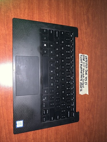 UNTESTED Dell XPS 13 9350 13.3” Palmrest Touchpad Backlit Keyboard PHF36 0PHF36 - Photo 2/12