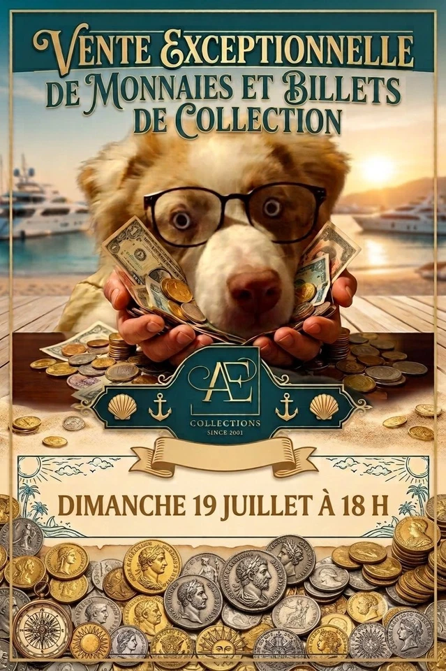 Vente de monnaies  et billets du monde