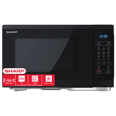 Sharp YC-MG252AE-B Mikrowelle mit Grill 25 Liter schwarz B-Ware