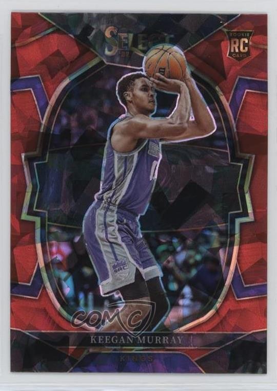 2022-23 Panini Select Concourse Red Cracked Ice Prizm Keegan Murray #81 09vk
