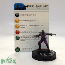 Heroclix Avengers Movie set Skrull Saboteur 033 Super Rare figure w/card 