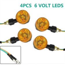 Neu 4 X Blinker 6V Blinker Bernstein Motorrad Blinker Lichter 6 Volt**