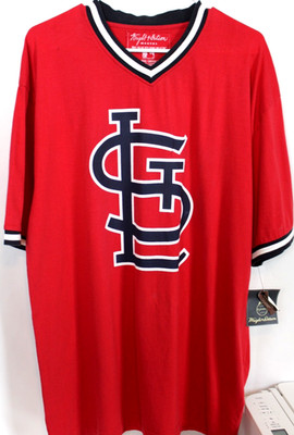 ST LOUIS CARDINALS  Wright & Ditson MLB Baseball Jersey Shirt Mens SZ  2XL NWT