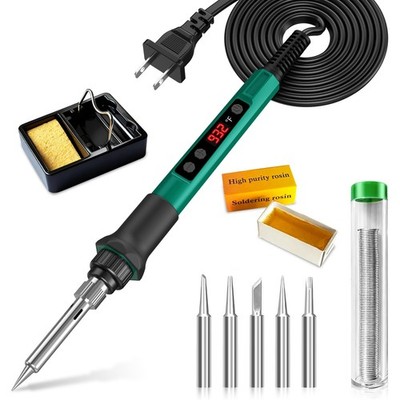 70W Soldering Gun LED Digital Display Adjustable Temperature 180500C Solder