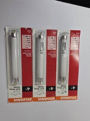 UTILITY Soft White 3000K Sylvania T5 Bulb 130 Lumens 6  New, Set Of 3