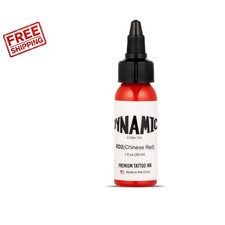 High-Pigment 1oz Tattoo Ink in Chinese Red - Trusted by Artists Since 1990