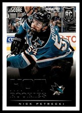 2013-14 Score Hot Rookies Nick Petrecki Rookie San Jose Sharks #634
