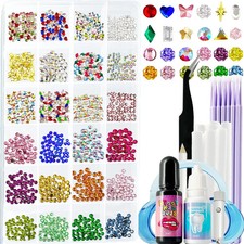 CiikDux DIY Tooth Jewelry Kit - 770 Crystals, 12 Shapes Bedazzle Gems, Teeth