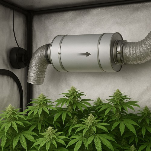 Silenciador de ventilación ventilador de tubo manguera de aire de escape aislado Grow Indoor ventilador aire acondicionado - Imagen 40 de 70
