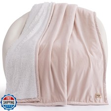 UGG Bliss Throw Blanket Plush Soft Fleece Fluffy Blankets for Bed