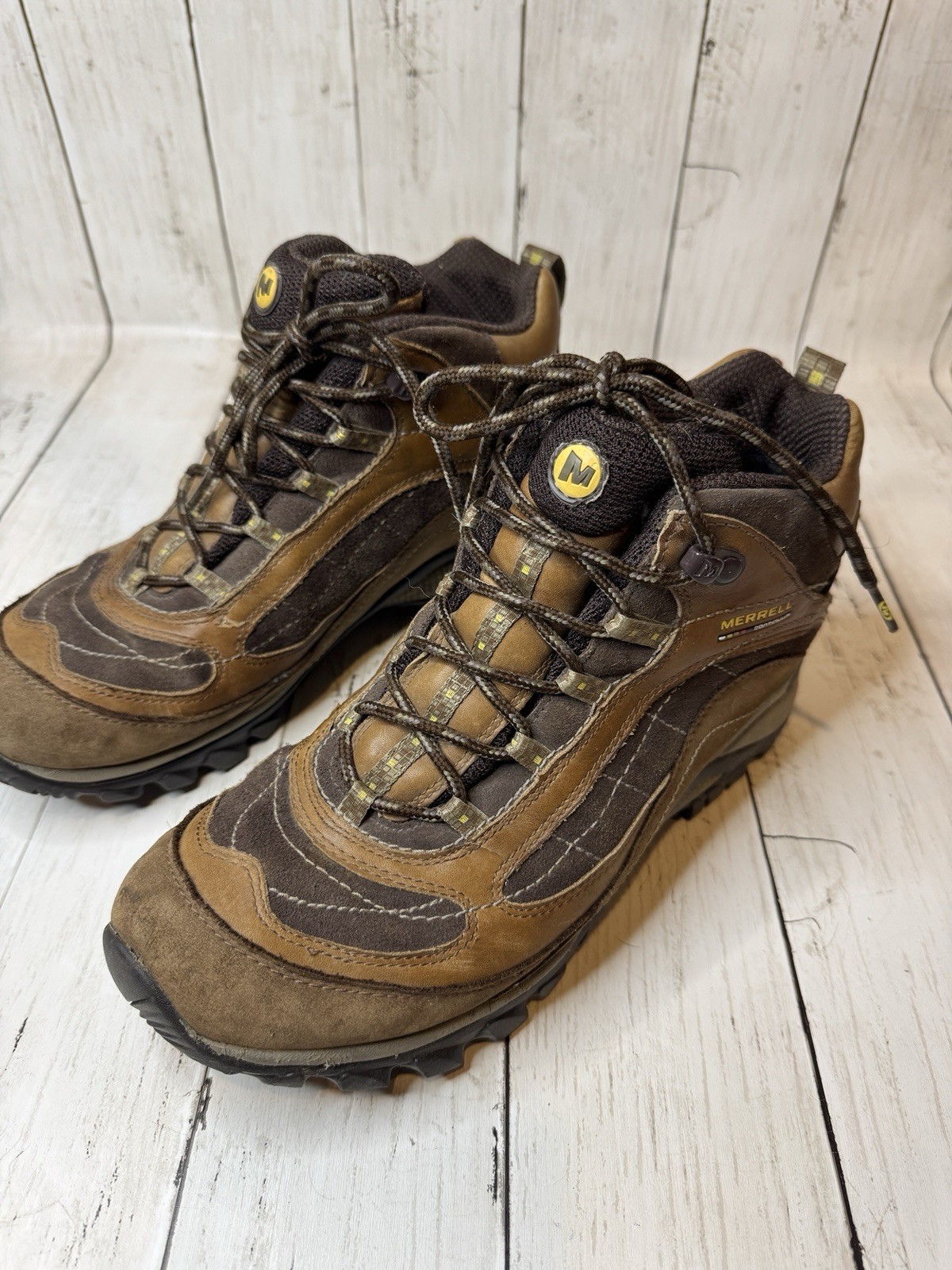 MERRELL scarpe da donna Vibram Continuum Moab escursionismo passeggio outdoor marrone taglia 10