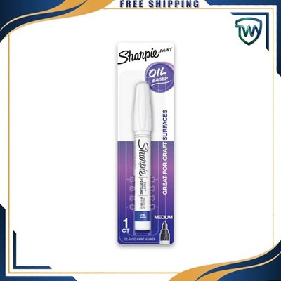 Sharpie Oil-Based Medium Point White Paint Marker, 1 Each