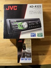 Vintage JVC KD-R322 Car Stereo Plus JVC KS-BTA100 Bluetooth Kit