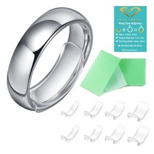 Feramox Ring Size Adjuster Fit Wide Rings - Invisible Clip-on Guards 8 pcs 