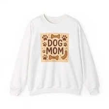 Unisex Crewneck Sweatshirt Dog Mom Life Paws Love Bones